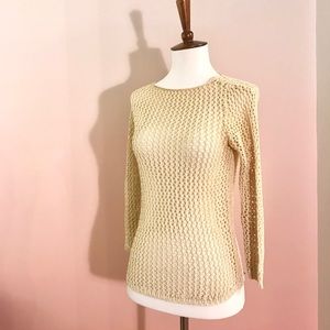 Zara Golden Knit Sweater